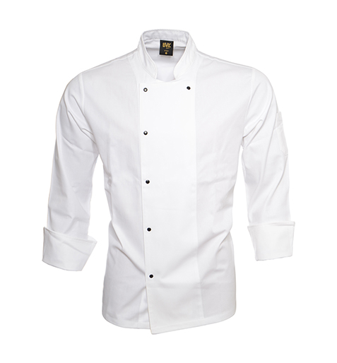 Chef's Jacket Large Collar Long Sleeve White