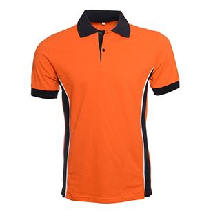 Men's Polo T-Shirt Orange*Navy Blue