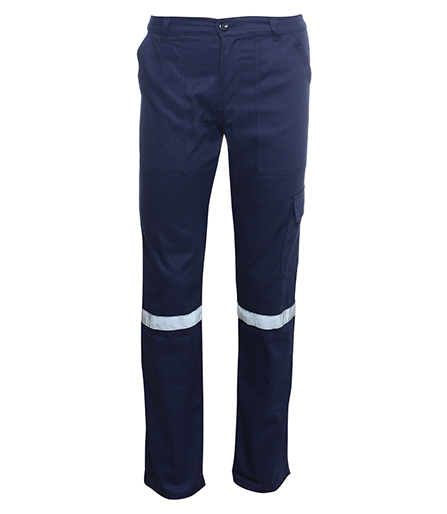 Worker Trousers Reflective Navy Blue